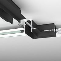 Slim Magnetic Коннектор угловой для встраиваемого шинопровода под ГКЛ 9,5мм черный 85214/00 85214/00