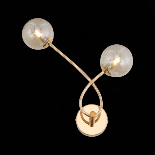 SL435.201.02 Бра ST-Luce Золотистый/Коньячный G9 2*3W PARLLAONE фото 8 SL435.201.02 Бра ST-Luce Золотистый/Коньячный G9 2*3W PARLLAONE фото 8