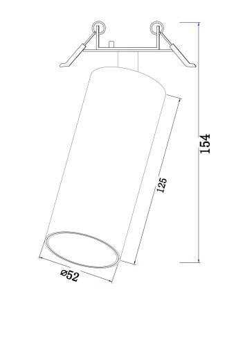 Встраиваемый светильник Technical C053CL-L12B3K фото 2