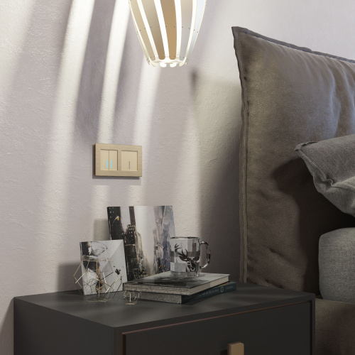 Умный сенсорный выключатель двухклавишный W4520611 фото 7