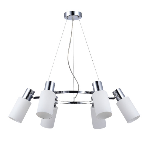 SLE1139-103-06 Светильник подвесной Хром/Белый E14 6*60W GESSI фото 4