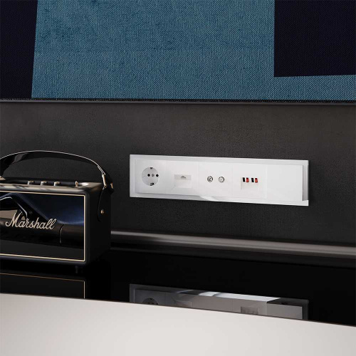 Рамка стеклянная Voltum S70 на 5 постов, (белый, стекло) VLS110501 фото 2 Рамка стеклянная Voltum S70 на 5 постов, (белый, стекло) VLS110501 фото 2