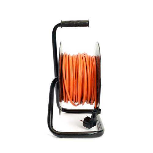 Удлинитель на катушке Stekker STD03-20-50 Standart 4-местный с/з ПВС 3*1,5, оранжевый, 16А, IP20,50м (40174) фото 4