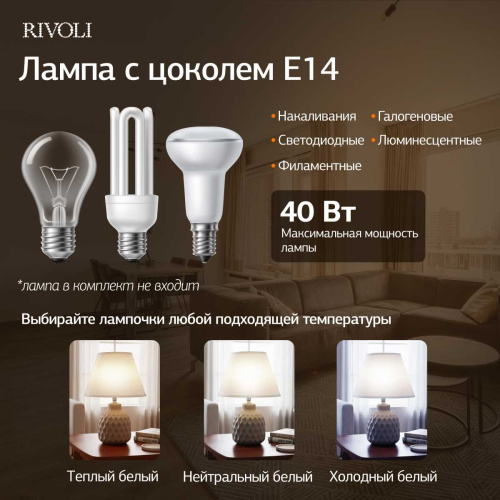 Настольная лампа Rivoli Muriel 7550-502 Б0070137 фото 3 Настольная лампа Rivoli Muriel 7550-502 Б0070137 фото 3