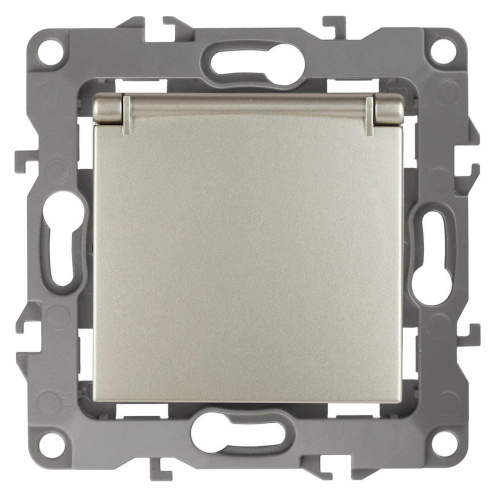 Розетка ЭРА 12 2P E Schuko со шторками с крышкой 16A 250V 12-2103-04 Б0014696 Розетка ЭРА 12 2P E Schuko со шторками с крышкой 16A 250V 12-2103-04 Б0014696