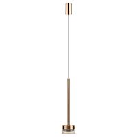 7152/10L HIGHTECH ODL26 347 Подвесной светильник медь/янтарное стекло/металл IP20 LED 10W 3000K 220V LASLO