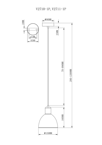 Подвесной светильник Moderli V2711-1P Irina фото 3 Подвесной светильник Moderli V2711-1P Irina фото 3
