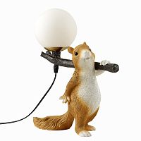 6522/1T MODERNI LN26 516 разноцветная, керамика/стекло Настольная лампа G9 LED 7W 220V SQUIRREL