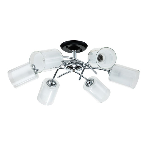 Потолочный светильник Escada 1170/6P E27*60W Chrome/Black фото 2 Потолочный светильник Escada 1170/6P E27*60W Chrome/Black фото 2