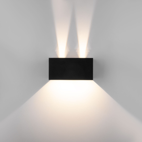 Уличный настенный светодиодный светильник с регулируемыми лучами WINNER DOUBLE LED IP54 35137/W черный фото 4 Уличный настенный светодиодный светильник с регулируемыми лучами WINNER DOUBLE LED IP54 35137/W черный фото 4