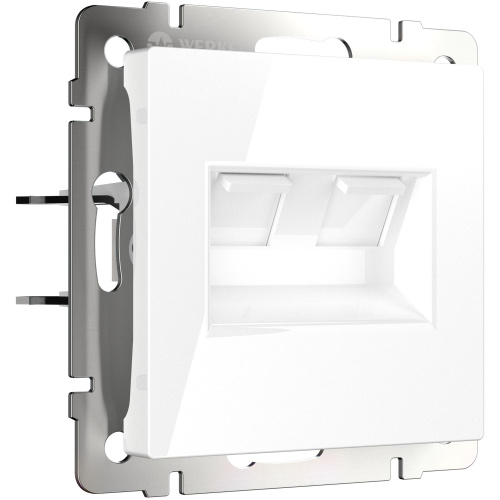 Розетка двойная Ethernet RJ-45 (белая) W1181101 Розетка двойная Ethernet RJ-45 (белая) W1181101