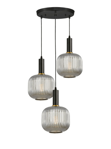 Подвесной светильник Lumina Deco Gato LDP 1217-3 GY+BK фото 2