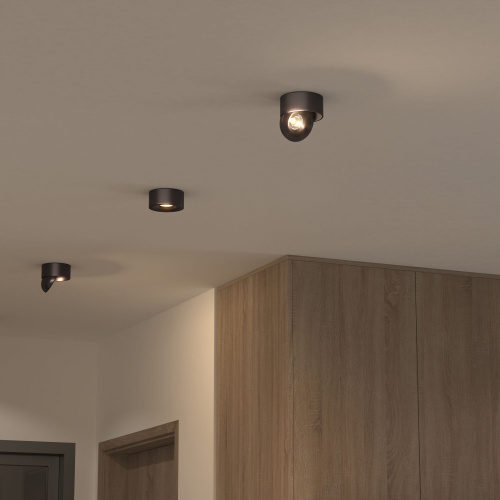 Накладной светодиодный светильник Glide черный жемчуг 25100/LED фото 3