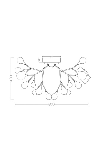 Люстра Freya FR5068CL-27B Люстра Freya FR5068CL-27B