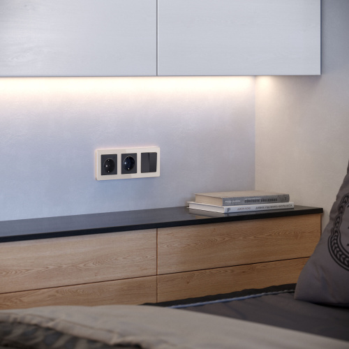 Рамка из акрила на 3 поста Acrylic айвори W0032743 фото 3