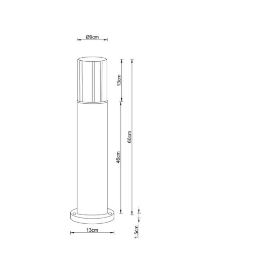 Уличный светильник Arte Lamp Seginus A6515PA-1BK фото 3