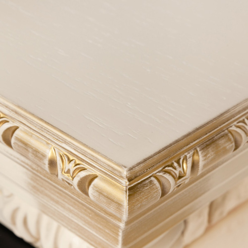 Электрокамин RealFlame Bolero WT белый дуб с золотой патиной с очагом Sparta 25,5 LED фото 10