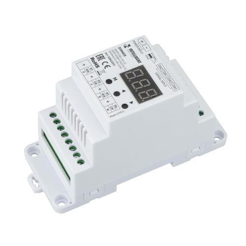 INTELLIGENT ARLIGHT Диммер SMART-DALI-104-62-ADDR-RGBW-DT6/DT8-PD-DIN White (12-48V, 4x5А) (IARL, IP20 Пластик, 5 лет) 028422(1) INTELLIGENT ARLIGHT Диммер SMART-DALI-104-62-ADDR-RGBW-DT6/DT8-PD-DIN White (12-48V, 4x5А) (IARL, IP20 Пластик, 5 лет) 028422(1)