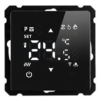 Терморегулятор Wi-Fi (механизм), STEKKER, 250В, 3500Вт, серия Катрин, GLS00-7119-05, черный
