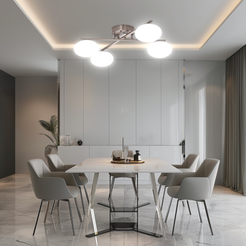 Citilux ATMAN SMART CL226A141 RGB LED Умная люстра Матовый Хром фото 13