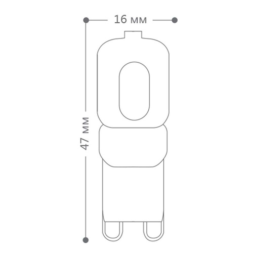 Лампа светодиодная Feron LB-430 G9 5W 230V 6400K фото 2