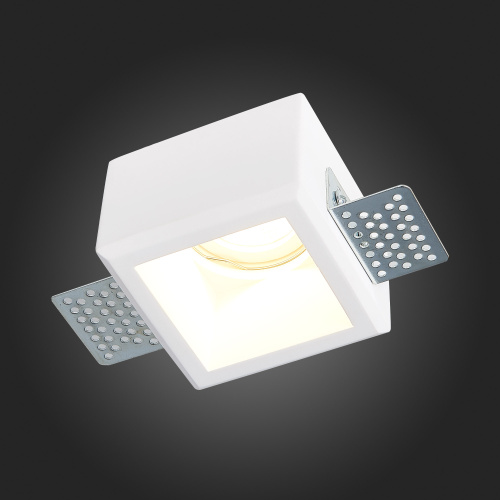 ST252.518.01 Св-к встр. из гипса Белый GU10 1*50W  IP20 L80xW80xH52 180-240V Без ламп Встраиваемые светильники фото 9