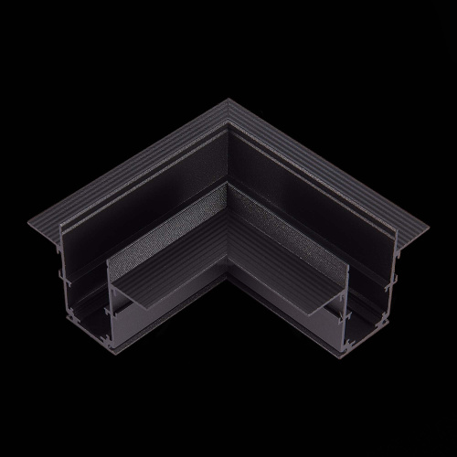 ST007.429.00 Угол-соединитель для встраиваемого магнитного шинопровода под ГКЛ 9м ST-Luce Черный SKYLINE 48