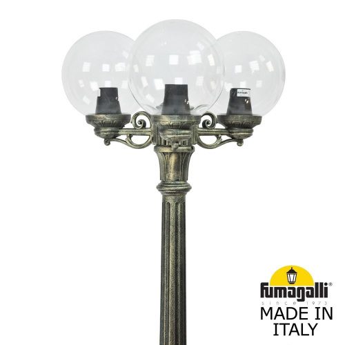 Fumagalli Садово-парковый фонарь FUMAGALLI RICU BISSO/G250 3L G25.157.S30.BXE27 фото 2 Fumagalli Садово-парковый фонарь FUMAGALLI RICU BISSO/G250 3L G25.157.S30.BXE27 фото 2