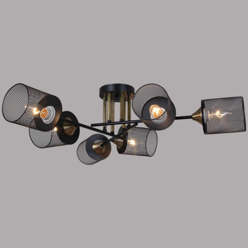 Потолочная люстра Reluce 38460-0.3-06 BK+COPPER Потолочная люстра Reluce 38460-0.3-06 BK+COPPER