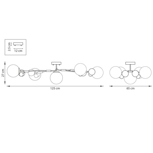 Потолочная люстра Lightstar Croco 815557 фото 3