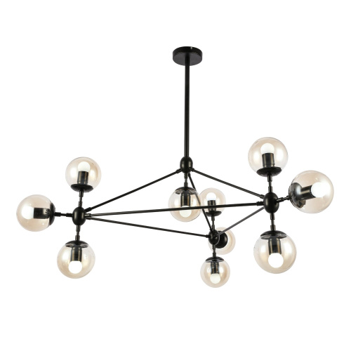 SLE154903-10 Светильник потолочный Черный/Янтарный E27 10*40W LACOTTA фото 8