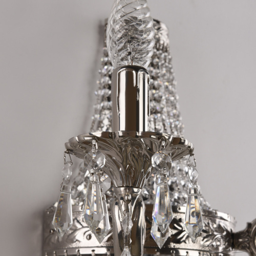 Бра хрустальные 2201H201B/2/35IV Ni Bohemia Ivele Crystal (Богемия Ивеле Кристалл) фото 3 Бра хрустальные 2201H201B/2/35IV Ni Bohemia Ivele Crystal (Богемия Ивеле Кристалл) фото 3