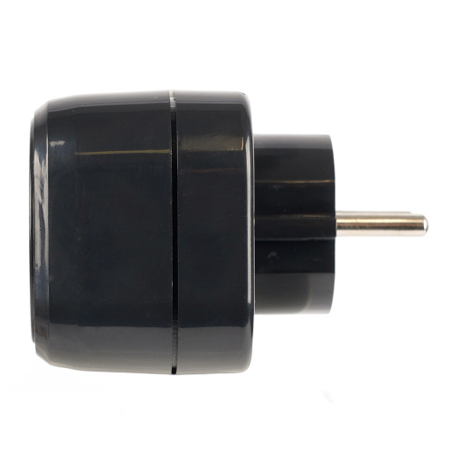 Разветвитель сетевой 2-местный с/з STEKKER ADP16-22-20 250V, 16A, ABS огнеустойчивый пластик, черный фото 3