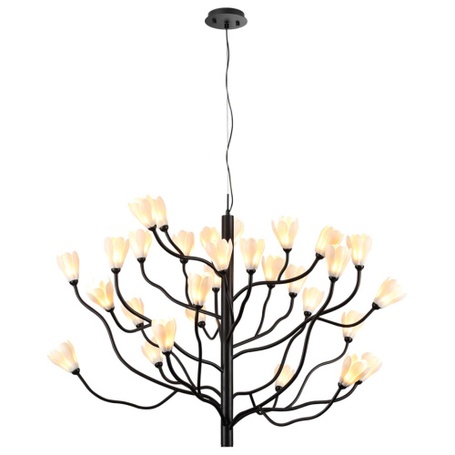 5090/30 MODERN ODL25 553 черный матовый/белый/фарфор Люстра G4 LED 30*5W GARDI фото 4 5090/30 MODERN ODL25 553 черный матовый/белый/фарфор Люстра G4 LED 30*5W GARDI фото 4