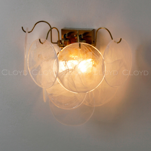 Бра Cloyd LINZE-B W2 / выс. 32 см - латунь - белое стекло (арт.20482) Бра Cloyd LINZE-B W2 / выс. 32 см - латунь - белое стекло (арт.20482)