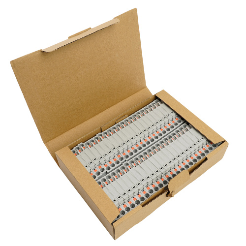 Зажим самозажимной STEKKER, 2-проводной проходной 4,0 мм² (JXB PT 4) c размыкателем и предохранителем, LD572-1-01, серый фото 5