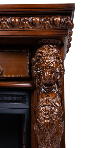 Каминокомплект ROMANO/ЛИОН Орех с очагом Электроочаг FIRESTAR/ФАЕРСТАР 33 фото 4