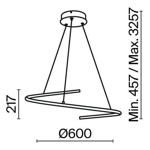 Подвесной светильник Maytoni MOD242PL-L33BK фото 3