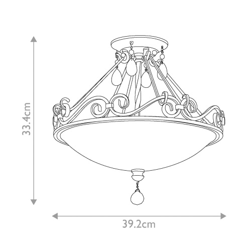 Потолочный светильник Feiss , Арт. FE-CHATEAU-SF фото 5