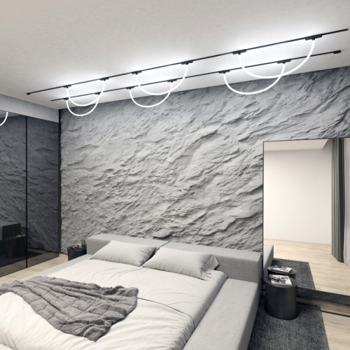 DK5357-BK Светильник для трека Air, серия Ray 4000 со светодиодом, ?22*L1000MM, 48V DC, 12W, RA?90, 360°, 4000K, IP20, черный, алюминий фото 4