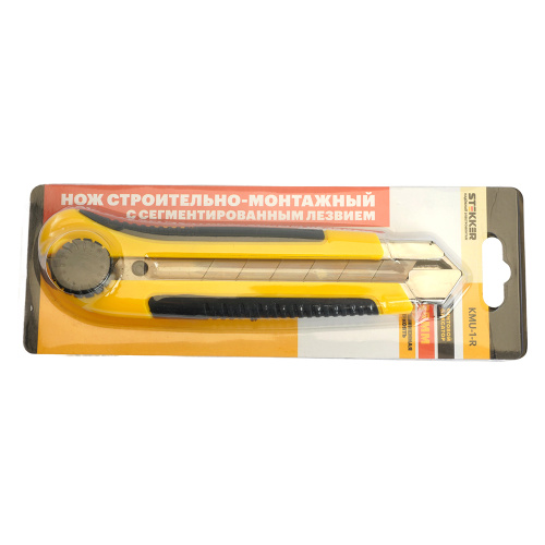 Нож строительно-монтажный серии KMU с сегмент.лезвием, винтовой фиксатор, 25 мм KMU-1-R фото 2