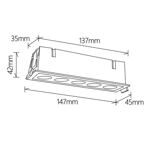 Встраиваемый светильник Mantra BLAU 9132 фото 2