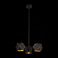 SL258.402.03 Люстра потолочная ST-Luce Черный/Черный, Золото E14 3*40W ENIGMA