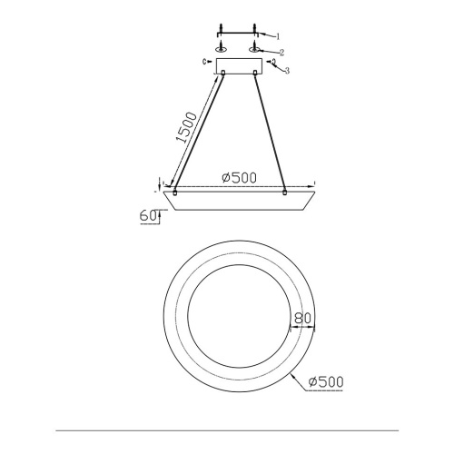 Подвесная люстра Ophelie FL1206-5P фото 2