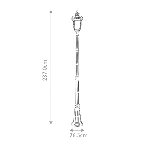 Фонарный столб Elstead Lighting PH5-L-OB фото 6 Фонарный столб Elstead Lighting PH5-L-OB фото 6