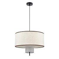 8282/4 MODERNI LN26 186 черный/бежевый/коричневый, металл/текстиль/стекло Светильник подвесной Е14 4*40W 220V SORENTO