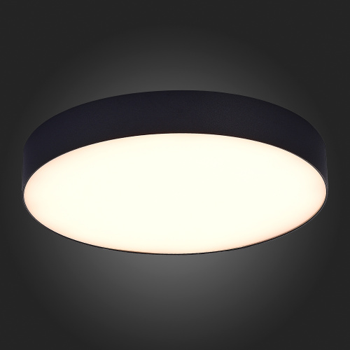 ST606.432.48 Светильник потолочный Черный LED 1*48W 3000K 4 320Lm Ra>85 120° IP20 D400xH55 185-265V Накладные светильники фото 2 ST606.432.48 Светильник потолочный Черный LED 1*48W 3000K 4 320Lm Ra>85 120° IP20 D400xH55 185-265V Накладные светильники фото 2