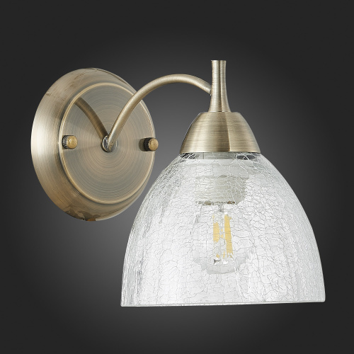 SLE104401-01 Светильник настенный Бронза/Прозрачный E27 1*60W фото 3 SLE104401-01 Светильник настенный Бронза/Прозрачный E27 1*60W фото 3