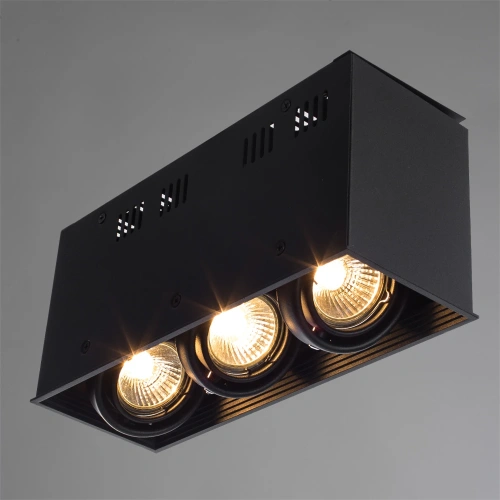 Точечный накладной светильник Arte Lamp CARDANI PICCOLO A5942PL-3BK фото 2