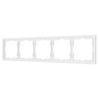 Рамка пластиковая FRM-NOBE-SFPL-5-WH Arlight 054227